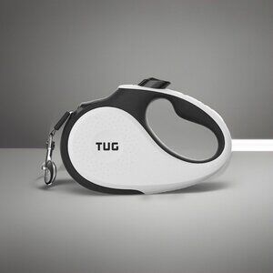 TUG 360° Tangle-Free Retractable Dog Leash - XS Extra Small - Up to 26 lbs- Open